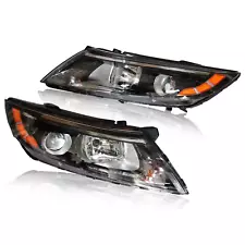 Halogen Headlight Assembly Pair for 2014 2015 Kia Optima Left Right US w/ Bulbs