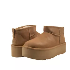 Women's Shoes UGG CLASSIC ULTRA MINI PLATFORM Ankle Boots 1135092 CHESTNUT