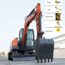 FREE SHIPPNG New Excavator, + 5 attchmnts EPA Yanmar Diesel 12000 Lbs 61.5 HP