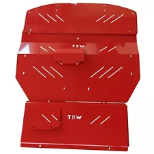 RED TBW Aluminum Under Tray Engine Shield for 2nd Gen 05-13 Lexus IS250 IS350