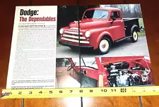 1948 DODGE B-1-B PICKUP TRUCK ORIGINAL 2007 ARTICLE