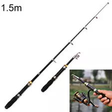 New Listing32cm Portable Telescopic Sea Fishing Rod Mini Fishing Pole, Extended Length : 1.