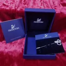 Swan Swarovski Heart Stick Pin Clear Crystals In Box Perfect for Valentine's Day