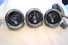 Oil Temperature Amp Gauge Set for IH / Farmall 460 560 Gas / Diesel