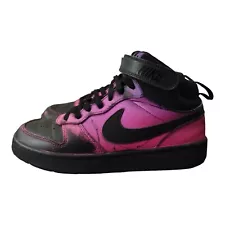 Nike Air Jordan Air Force 1 Custom High Top Black/Purple/Pink W Sz 7/5.5 Youth