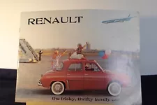 Renault 1963 Dauphine, Caravelle, 4CV Dealer Brochure. Complete Line for U.S.