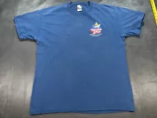 THE CRAB POT Long Beach Cali Restaurant Bar Seafeast Blue Large Hanes Shirt