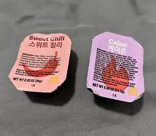 BTS meal sauces Sweet Chili and Cajun