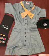 Vintage Girl Scout Uniform Dress-Nail Your Cookie Sales!