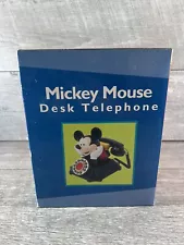 Disney Mickey Mouse Desk Telephone By Telemania Corded Landline Phone - VTG Open