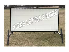 NEW NON LIGHTED OUTDOOR PORTABLE MARQUEE ROADSIDE SIGN MESSAGE AREA 4'X8'