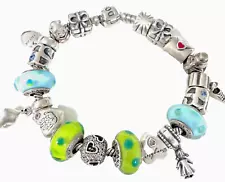 100% Authentic Pandora bracelet with charms total 20 Pcs included