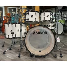 Sonor SQ2 Birch 6pc Drum Set Cream Lacquer-DCP