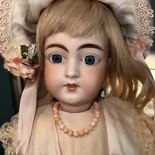 antique bisque doll French & German Doll Necklace Made Of Real Coral