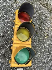 Authentic Traffic Light Red Yellow And Green. LED Deco For ManCave Garag