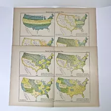 Vintage 1901 United States Historical Maps (1609-1860) 2v1-75