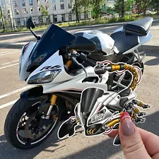 Yamaha YZF-R6 2008-2016 Stickers - Set of 3 Kiss-Cut Motorcycle Decals