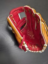 Rawlings PRO204W-2XS 11.5 Heart Of The Hide Red Tan Baseball Glove Needs Lacing