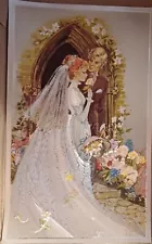 Vintage Dufex Foil Prints 9cm x 15cm Wedding Pictures Bride Groom Church Heart