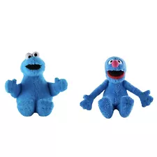 Cookie Monster & Grover 2 Dolls Set 15” Plush Kohl's Soft Stuffed Holiday Gift