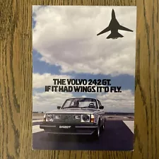 1980 VOLVO 242 GT 242GT COUPE AUSTRALIA BROCHURE