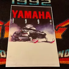 ð ‘92 YAMAHA 750 VMAX-4 Snowmobile Poster vintage sled VMAX ((1992))