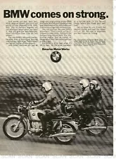 1970 BMW Motorcycles Vintage Magazine Ad Bavarian Motor Works