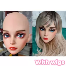 Kigurumi Cosplay Animated Mask BJD Half Head Shell Headgear For Crossdresser