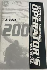 Arctic Cat 2000 Z 120 Operators Manual 15 Sections Printed in USA 2256-238