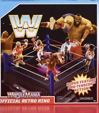 WWE WWF Official Retro WrestleMania Ring for Retro Hasbro Figures