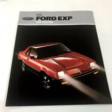 Vintage 1982 Ford EXP Car Sales dealership factory brochure