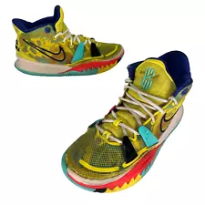 Nike Kyrie 7 1 World 1 People Mens Yellow Strike Shoe CQ9326 700 US Size 10.5