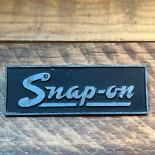 Vintage Snap On Tools Underline Logo Name Plate Emblem Badge For Tool Box