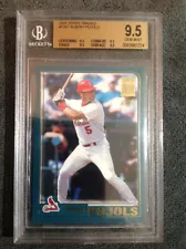 3-2001 ALBERT PUJOLS Topps Traded #T247...1 REGULAR...1 CHROME...1 BGS 9.5-4X9.5