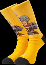 PRIMITIVE DBZ SHADOW TRUNKS CREW SOCKS ORANGE