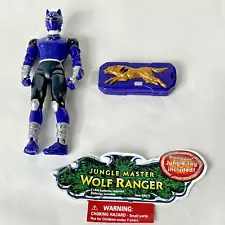 Power Rangers Jungle Fury Jungle Master Wolf Ranger Figure Bandai 2008 w/ Key