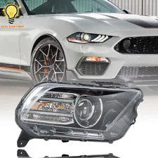 For Ford Mustang 2013-2014 HID/Xenon w/LED Projector Right Passenger Headlight