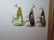 Lot of 3 XPS Bass Pro Shop 3D Cicada Locus bug Lures Var Colors