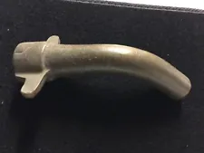 Visible Gas Pump Banana Nozzle, 1” Thread brass old and original