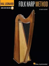 Hal Leonard Folk Harp Method for Beginner Learn to Play Music Lessons Book Audio