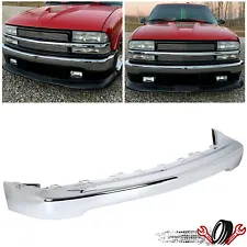 Front Bumper Chrome Steel For 1998-2004 Chevrolet S10 1998-2005 Blazer