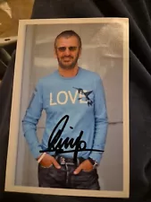 RINGO STARR Signed Photograph - Pop Star Drummer THE BEATLES -