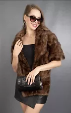 Real Mink Fur Stole