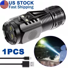 100000 Lumens Super Bright LED Tactical Flashlight Rechargeable LED Work Light