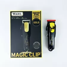 Wahl Professional 5 Star Edition 8148-100 Gold Cordless Magic Clip Black NEW