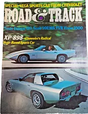 Vintage ROAD & TRACK Magazine January 1973 XP-898 Chevy Radical Vega Sports Car