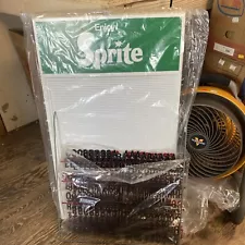 NOS 1970s Sprite Menu Sign Board Punch Out Letters Soda 28” X 17”