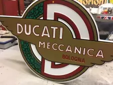 DUCATI Wings EMBOSSED SIGN EC0007 PARTS & ACCESSORIES