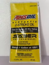 2 Pack 1.5 OZ. AMSOIL SABER Professional Synthetic 2-Stroke