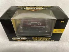 1/64 ERTL AMER. MUSCLE/62 PONTIAC CATALINA "SUPER DUTY"/MAROON/421/RUBBER TIRES